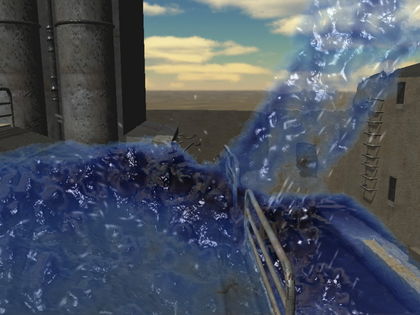 NVIDIA's screen-space fluid rendering results