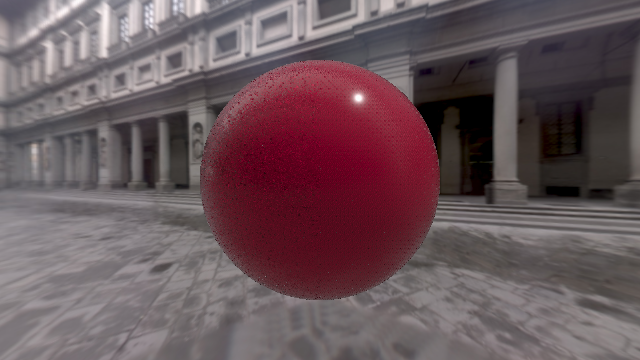 One sample per pixel — Noise on the left, Bayer Matrix on the right